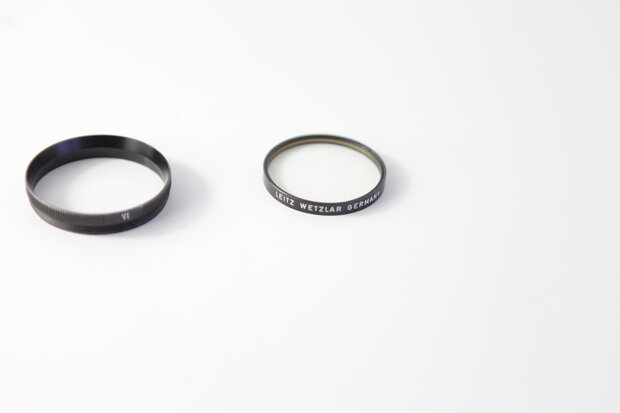 Leica Series VI UVa filter and 14160 Series VI retainer / retaining ring