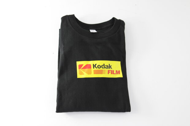New Korea Kodak letter print cotton t-shirt unisex long sleeve (Small)