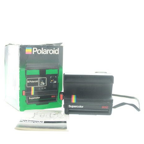 Polaroid 600 land camera supercolor in originele doos met handleiding