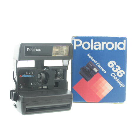 Polaroid 636 closeup in originele doos