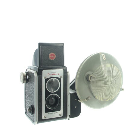 Kodak Duaflex II met  flitslamphouder