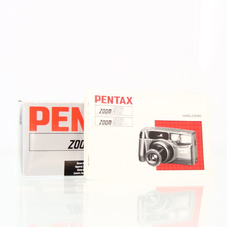 Pentax Zoom 90 met cameratas in originele doos en handleiding