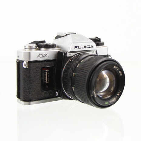 Fujica AX-1 met Fuji photo filmX-fjjinon DM 1:1.6 f=55 mm voor onderdelen