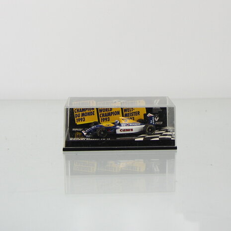 Micro champs Formule 1993 Alain Prost Williams Renault FW 15  met Canon reclame