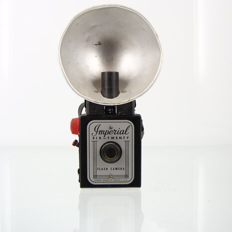 Imperial six-twenty Flash camera (zwart) met Flits  reflector