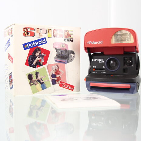 Boxed Polaroid Spice Cam with manual