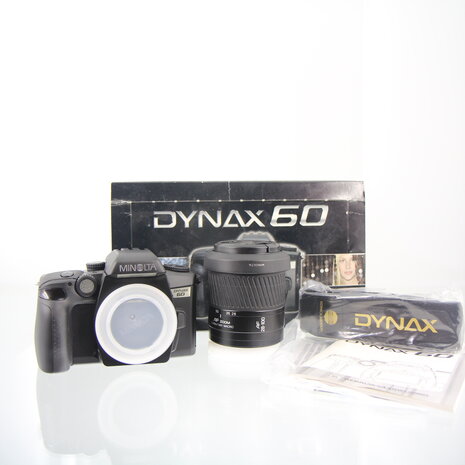 Nieuw (oude stock) Minolta Dynax 60 + AF 28-100 / 3.5-5.6 (D) lens