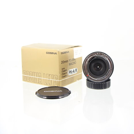 NOS in doos Cosina 20mm F3.8 MC macro lens PK-A/R (Pentax K-mount)