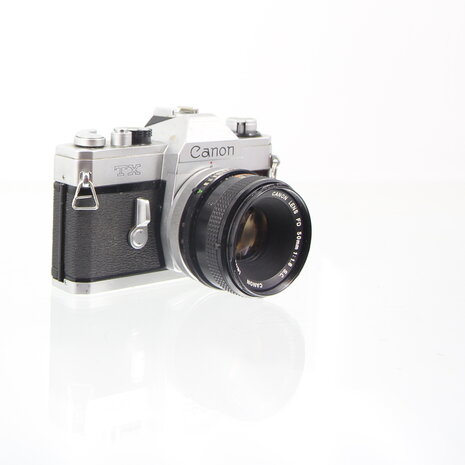 Canon TX met Canon lens FD 50mm f1.8 S.C.
