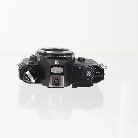 Zwarte Nikon EM slr body