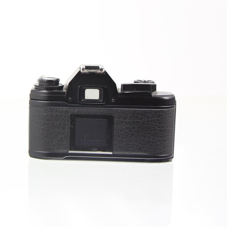 Zwarte Nikon EM slr 35mm camera body