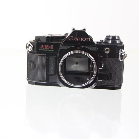 Zwarte Canon AE-1 program 35mm camera body