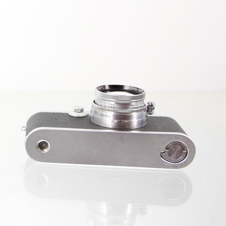 Leitz Leica IIIf red dial met Summitar 5cm F2 lens