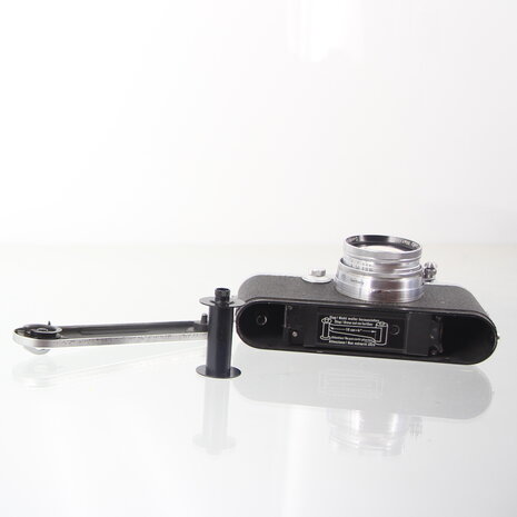 Leitz Leica IIIf red dial met Summitar 5cm F2 lens