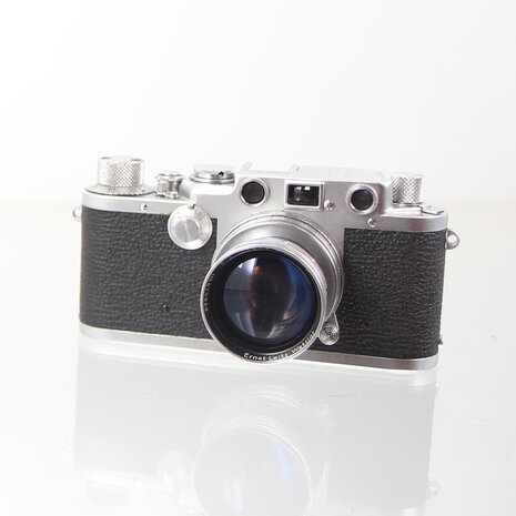 Leitz Leica IIIf red dial met Summitar 5cm F2 lens