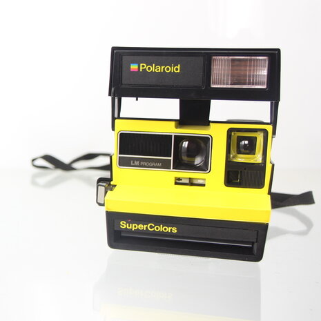 Zeldzame Polaroid supercolors LM program (geel)