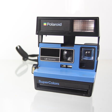 Zeldzame Polaroid supercolors LM program (blauw)