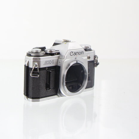 Chrome Canon AE-1 35mm camera body
