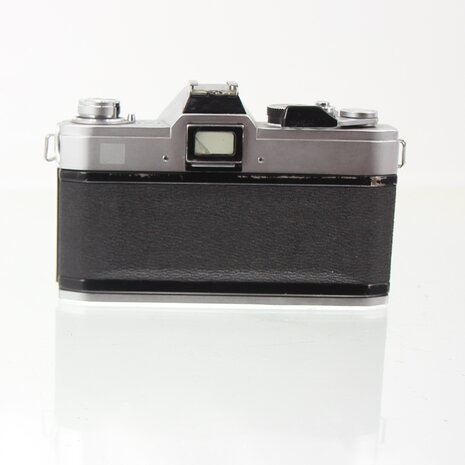 Chrome Canon FTb QL with 50mm 1.8 lens SLR camera