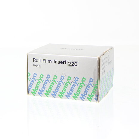 In doos Mamiya 220 rolfilminzet M645