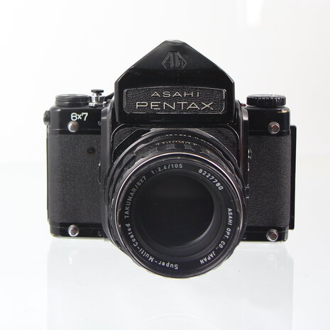 Pentax 6X7 SLR 120 film camera met Takumar 1:2.4/105 lens
