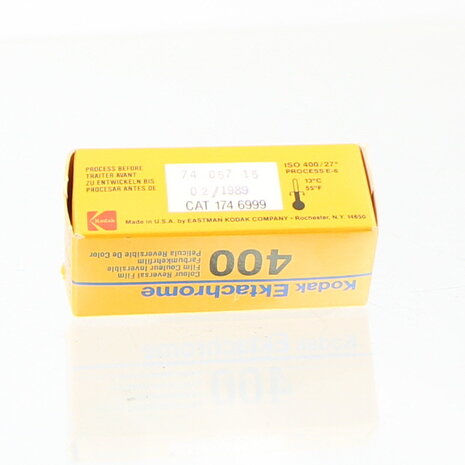EXPIRED Kodak Ektachrome 400 120 Slide film (Exp date 02/1989)