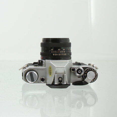 Canon AE-1 met Canon FD  lens 50mm 1:1.8 originele doos
