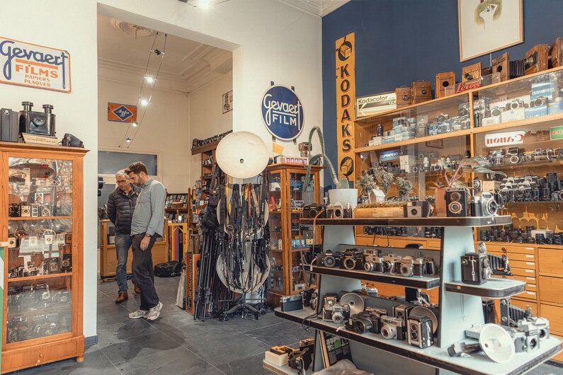 Visit our camera store in Antwerp.