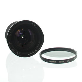 Cosina zoomlens 28-210mm 1:3.5-5.6 met sunpak UV filter 72mm