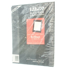 NIEUWE Kenro 8x10inch single Black Masks And Transparency Sleeves 26x34 cm