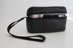 LEICA MINILUX ZOOM TAS 18513 LEREN ZAK ZWART Origineel