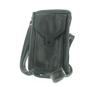 Black Leather Leather Pouch With Shoulder Strap And Storage Pouch For SX-70