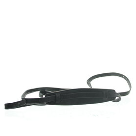 Narrow leather belt with shoulder reinforcement - Rollei inscription