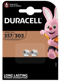 Knoopbatterij Duracell SR44 / V357 / V303 / SR44W / SR44SW