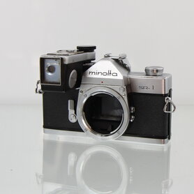 Minolta :  Minolta SR-1 chrome body met lichtmeter