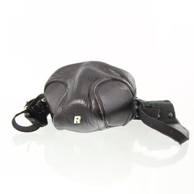 Black leather storage case for Revueflex