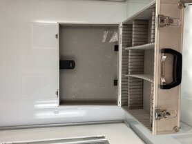 Aluminium opbergkoffer voor cameraspullen met compartimenten