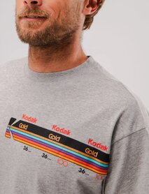 BRAVA & KODAK GOLD 100 OVERSIZE T-SHIRT GRIJS (Xtra Large)