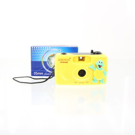 NOS Eurotoys Schildpad herbruikbare film camera (geel)