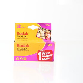 EXPIRED Kodak Gold 200 3 x 135/36 film (Exp date 12/2008)