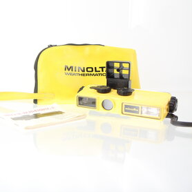 Minolta Weathermatic A Camera Underwater Point & Shoot 110