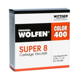 Wittner Wolfen color 400 Super 8 film 15m/50ft